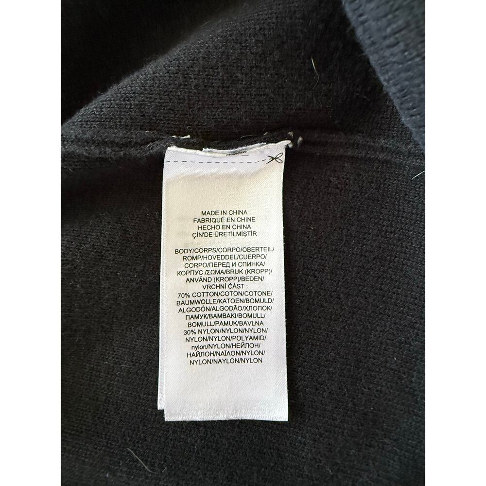 Lauren Ralph Lauren 2X Sweater Knit Blazer Black Cardigan Classic Plus Size - Picture 5 of 7